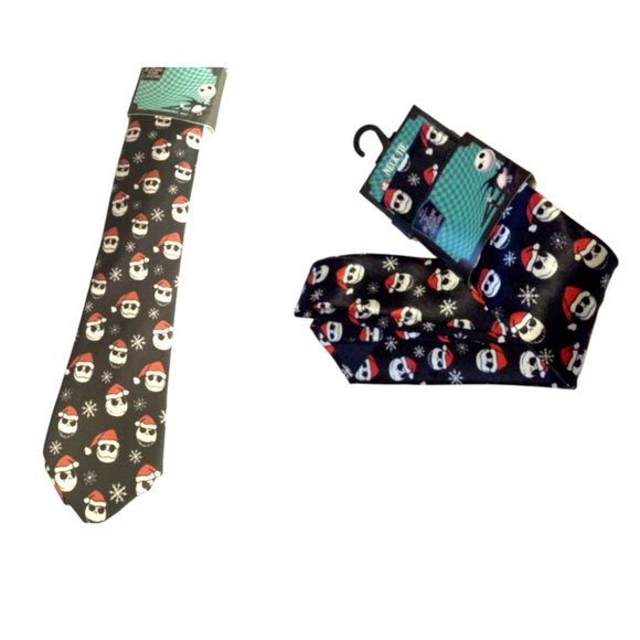 Jack Skellington Nightmare Before Christmas Necktie Tie Men Holiday Bioworld - Picture 1 of 1